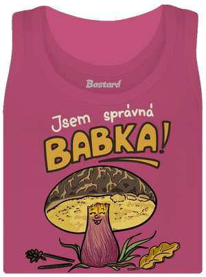 Babka a hříbeček dámské tílko klasické Magenta