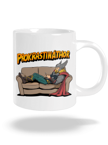 Prokrastináthor velký hrnek White