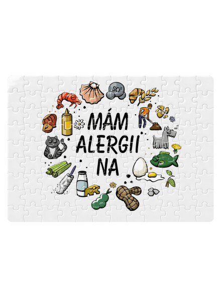 Mám alergii na... + fix puzzle White