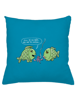 Háček polštář Blue Turquoise