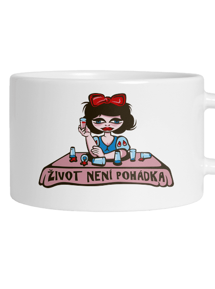 Sněhurka hrnek makronka White