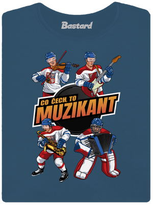 Co Čech, to hokejista dámské tričko premium Petrol Blue
