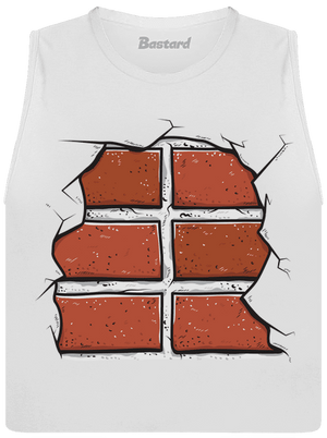 Cihličky dámské tílko volné White