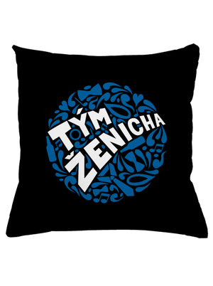 Tým ženicha polštář Black