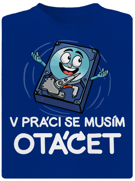 Musím se otáčet pánské sportovní tričko Royal Blue Mal