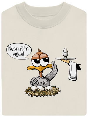 Nesnáším vejce unisex mikina bez kapuce Off White