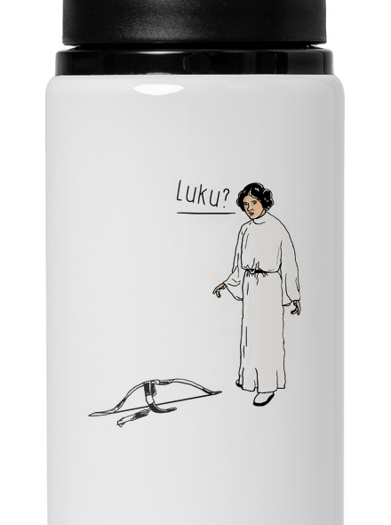 Luke a Leia lahev na vodu White