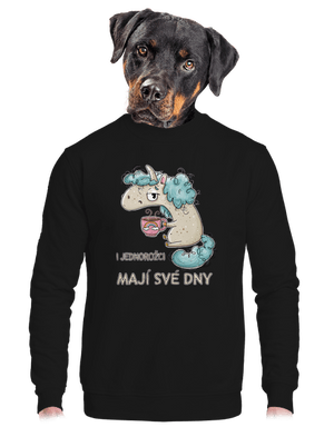 unisex mikina bez kapuce