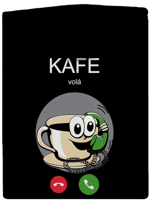 Kafe volá dámská mikina na zip Black