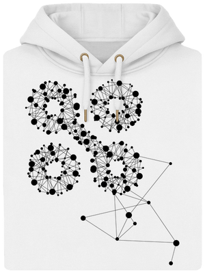 NYX Síť 15 let – černý potisk unisex mikina premium Snowwhite