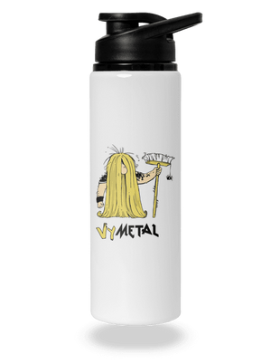 Metalista lahev na vodu White