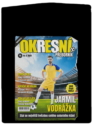 Fotbalová hvězda pánská mikina na zip Black