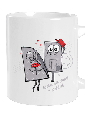 Láska na první pohled velký hrnek White