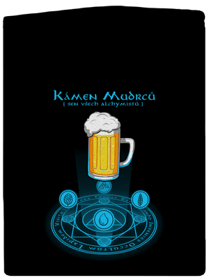 Kámen Mudrců pánská mikina na zip Black