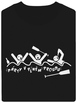 Party v plném proudu unisex mikina bez kapuce Black