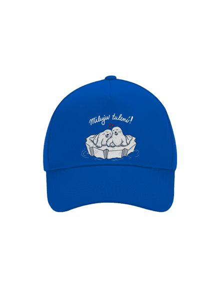 Miluju tulení kšiltovka baseballka Bright Royal