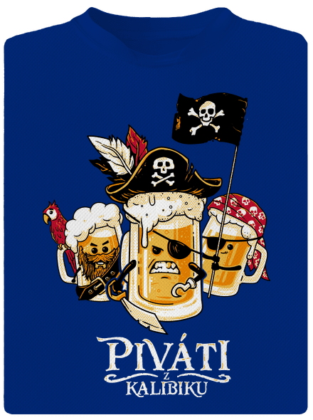 Piváti z Kalibiku pánské sportovní tričko Royal Blue Mal