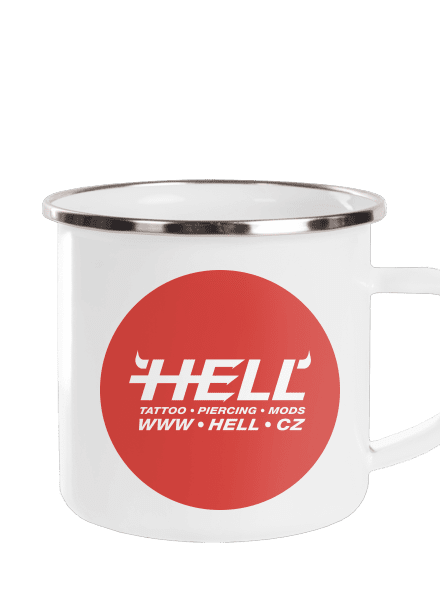 Hell logo plecháček White