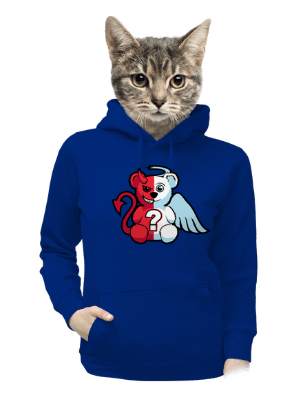 Anděl vs. ďábel dámská mikina klokanka Royal Blue Mal