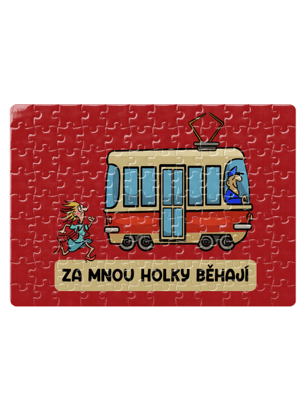 Za mnou holky běhají puzzle White