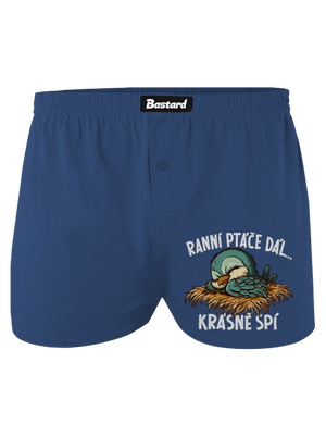 Ranní ptáče spí pánské trenky Blue