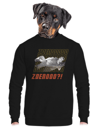 unisex mikina bez kapuce