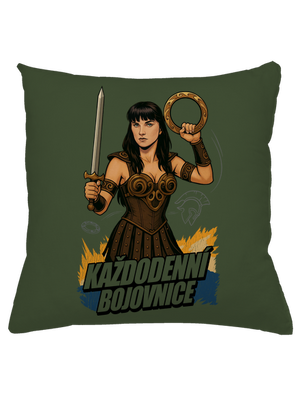 B19: Xena polštář Olive Green