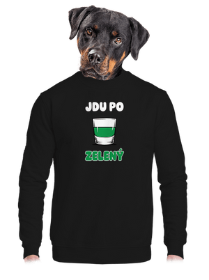 unisex mikina bez kapuce
