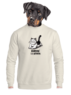 Duševní čistota unisex mikina bez kapuce Off White