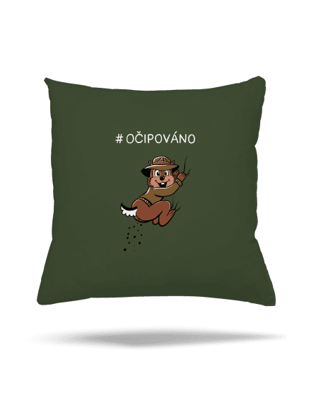 Očipováno polštář Olive Green