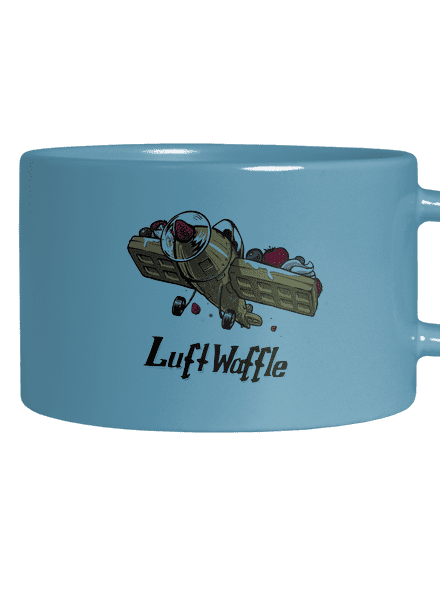 Luftwaffle hrnek makronka Blue Macaron