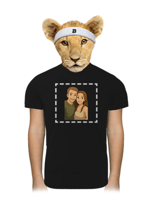 Ghibli efekt z vlastní fotky dětské sportovní tričko Black