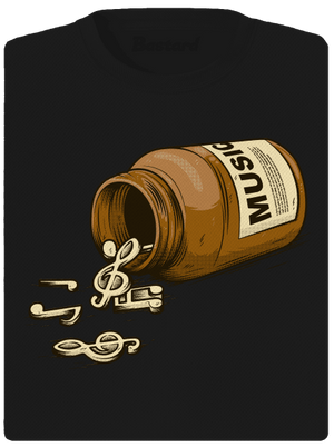 Music Pills dámské sportovní tričko Black