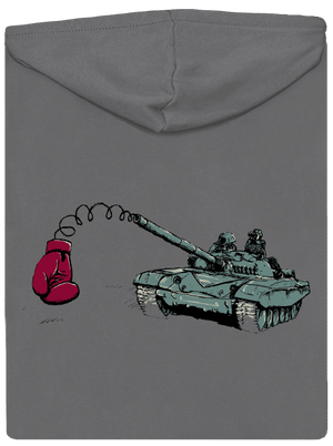 Tank dámská mikina na zip Steel Gray