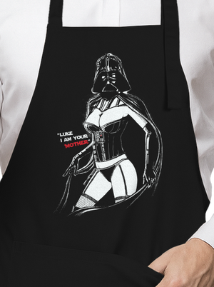 Mrs. Vader zástěra Black