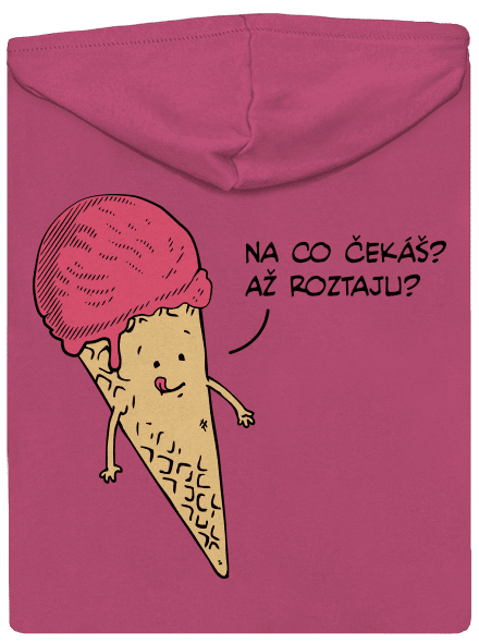 Zmrzlina dámská mikina na zip Magenta