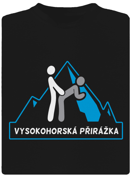 Vysokohorská přirážka pánské sportovní tričko Black