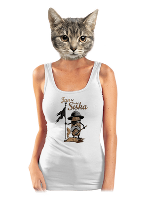 Jan Šiška dámské tílko klasické White