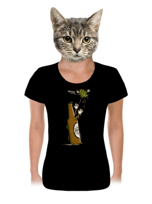 Lahváč a syn dámské tričko Black