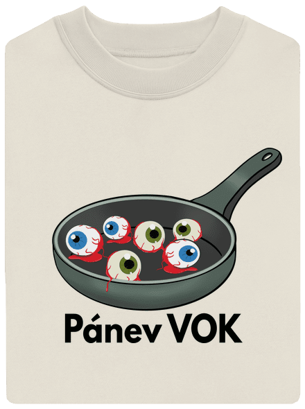 Pánev vok unisex mikina bez kapuce Off White