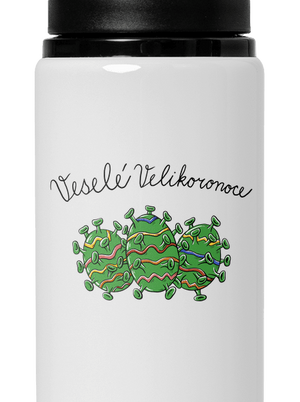 Veselé Velikoronoce lahev na vodu White