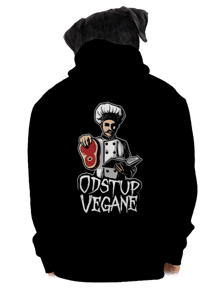 Odstup vegane pánská mikina na zip Black