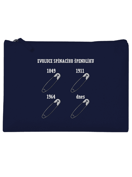 Evoluce spínacího špendlíku taštička French Navy