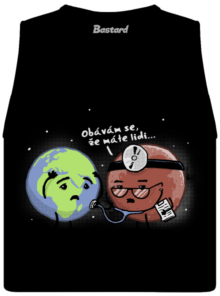 Diagnóza dámské tílko volné Black