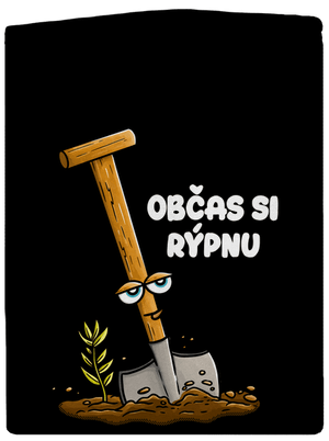 Občas si rýpnu pánská mikina na zip Black