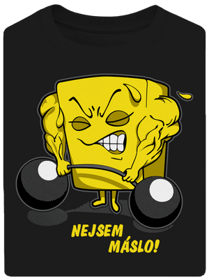 Nejsem máslo unisex tričko oversized Black