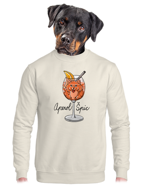 unisex mikina bez kapuce