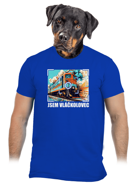 Jsem vláčkolovec pánské tričko Royal Blue