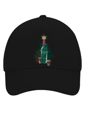 Vánoční borovička kšiltovka baseballka Black