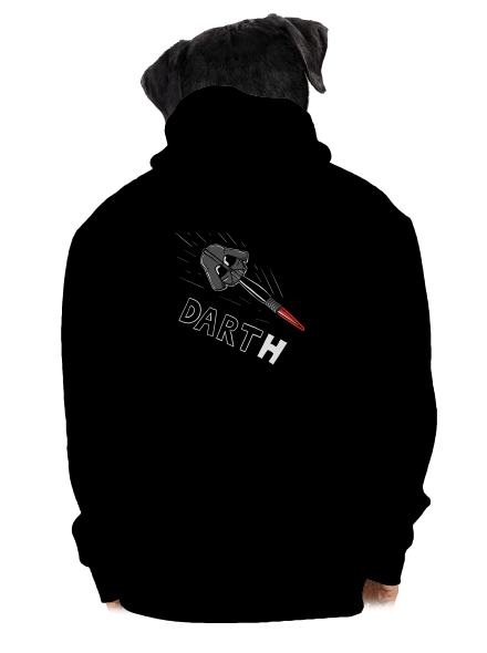 Dart(h) pánská mikina na zip Black